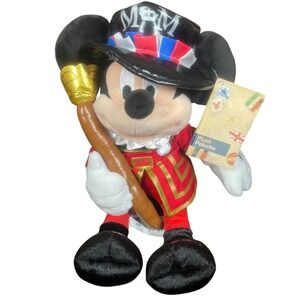 Disney World Plush Toy Mickey Mouse London Guard Souvenir with Tags